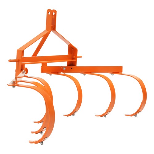 DURAFORCE Category 1&3 Point Quick Hitch Cultivator w/ 6 Spring Steel Shanks Tow bebhind