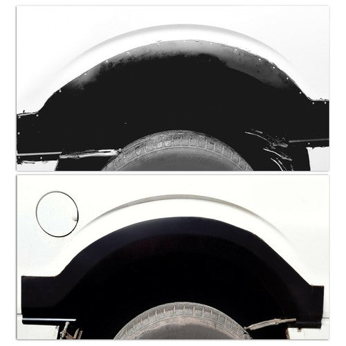 FRP07 Black Rear Wheel Arch Quarter Panels for Ford F150 F-150 09-14 Pair