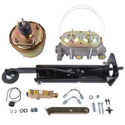 DURAFORCE Universal 7" Dual Booster w/ 1" Bore Master Cylinder Disc Drum Prop. Valve Kit