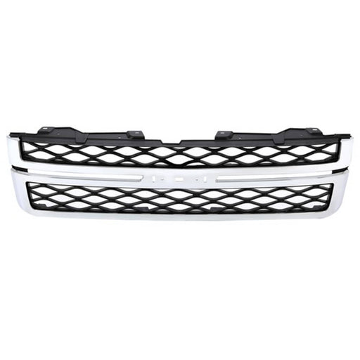 DURAFORCE Grille Assembly for 2011 2014 Silverado 2500 HD Silverado 3500 HD Black Chrome