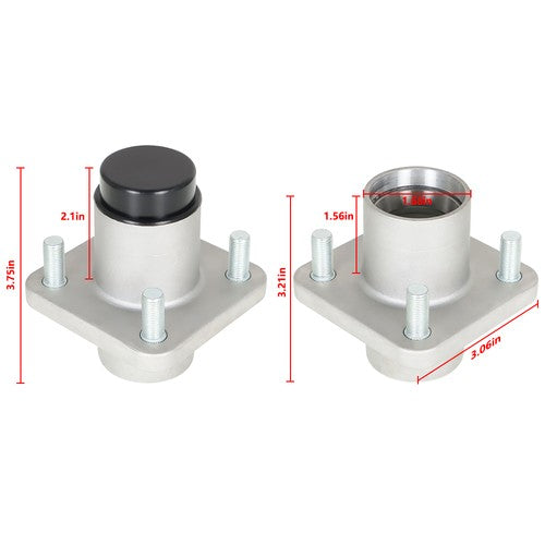 DURAFORCE For EZGO TXT / Medalist G/E 1976-2001.5 Front Hub Assembly Wheel Hubs Golf Cart
