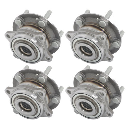 DURAFORCE 4PCS For Hyundai Santa Fe 2007-14 Sorento 11-15 AWD Front Rear Wheel Hub Bearing