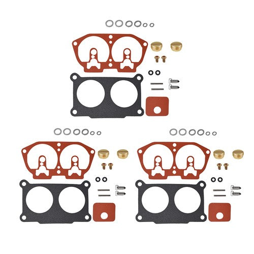 DURAFORCE 3 Pcs Carburetor Carb Rebuild Kit Fits For Yamaha Outboard V4 115HP 130HP NEW