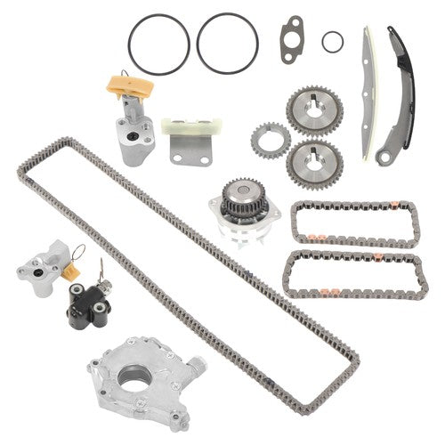 DURAFORCE Timing Chain Kit w/ Water+Oil Pump polished Fit For Nissan Quest Maxima Altima