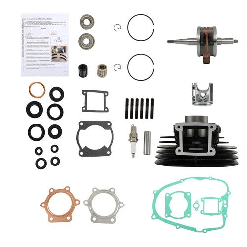 DURAFORCE Piston Cylinder Crank Motor Gasket Seal Kit For Yamaha Blaster 200 66mm 88-06