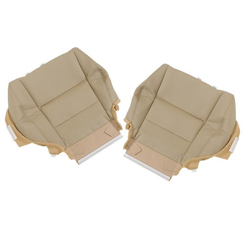 DURAFORCE New Driver Passenger Side Leather Seat Cover 4Pcs Tan For Honda Accord 2008-2012