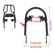 DURAFORCE For Bonneville T100 T120/Black 2016-2024 Backrest Sissy Bar w/ Luggage Rack USA