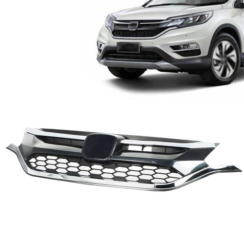 DURAFORCE Front Bumper Cover Upper Trim + Lower Grille Replacement For Honda CRV 2015 2016