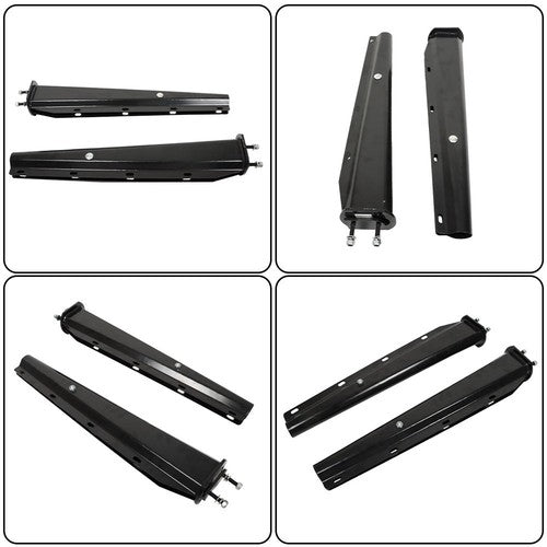 DURAFORCE 2.5" Bolt Spacing 30" Mud Flap Hanger Set Spring Loaded Straight For Semi Trucks