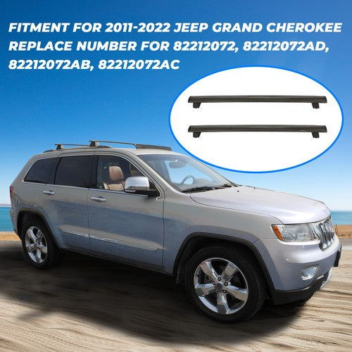 For Jeep Grand Cherokee 2011 2022 Cross Bar Roof Rack Side Rail Luggage Carrier