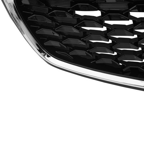 DURAFORCE 86350B0010 Front Upper Grille Chrome for 2017-2018 for Kia Forte Sedan LX SX