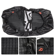 DURAFORCE Black Front And Rear Seat Covers 4Pcs For EZGO Medalist TXT Golf Carts 1994-2013