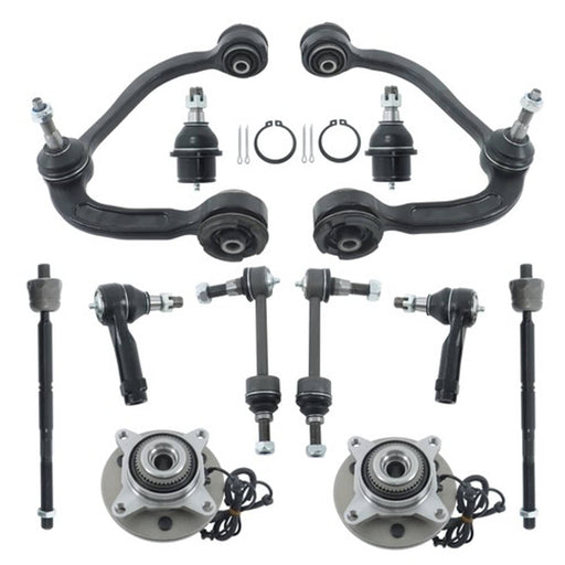DURAFORCE For Ford F-150 2004-2005 Front Control Arm Ball Joint Tie Rod End Sway Bar 12Pc