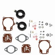 DURAFORCE US 2Pcs Carburetor Carb Rebuild Kit w Float Fit For Johnson Evinrude 50 55 60 HP