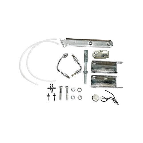 DURAFORCE 9" Chrome Brake Booster Master Cylinder Disc Drum Valve Kit For Chevy Corvette