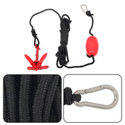 DURAFORCE For PWC Canoe Jet Ski 2× New Marine Kayak Folding Anchor Kit 1.5Lb Red