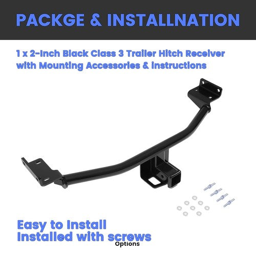 Trailer Hitch Class 3 Receiver 2 Inch for Hyundai Tucson 2016 2021 Excluding Night