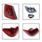 DURAFORCE Outer Inner Tail Lights Driver Side for 2003-2008 for Toyota Corolla Clear Lens