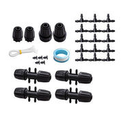 DURAFORCE 240FT Drip Irrigation System with 1/4 1/2 Tubing and Accessories for Garden