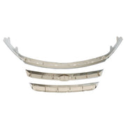 DURAFORCE For Ford Fusion Chrome 2010-2012 Front Upper Grill Grille Molding Trim Set 3Pcs