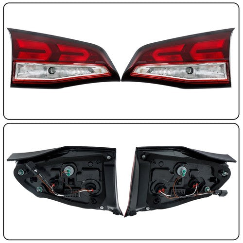 DURAFORCE Tail Light Assembly Right+Left Side Halogen For Chevrolet Equinox 2022 2023 2024