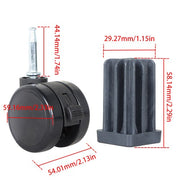 DURAFORCE 4 Set For Weber Spirit Series Caster Wheel For Weber Summit Gas Grills