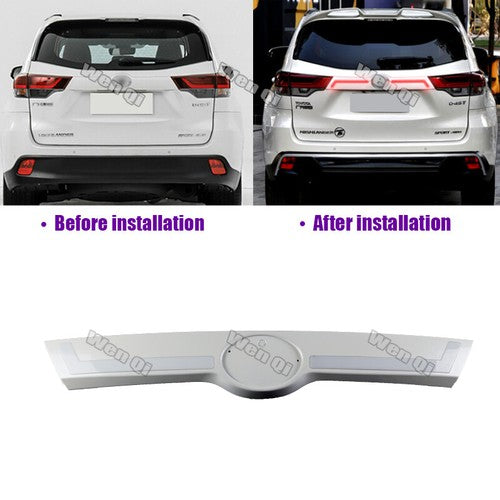 DURAFORCE LED Rear DRL Brake Turn Signal Light Lamp White For Toyota Highlander 2014-2019