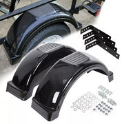 DURAFORCE Plastic Trailer Fenders Fits Single-axle Trailers w/ 13" Diameter Wheels LH & RH