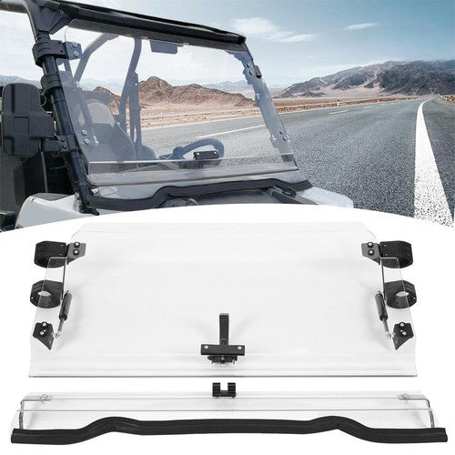 DURAFORCE For 14-18 Polaris RZR 900/ XP 1000/ XP 4 1000 Scratch Resistant Flip Windshield