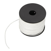 DURAFORCE 1/8 inch White Dacron Polyester Rope - 500 Foot Spool | Solid Braid