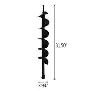 DURAFORCE 4" Earth Auger Drill Bits for Gas Powered Post Fence Hole Digger
