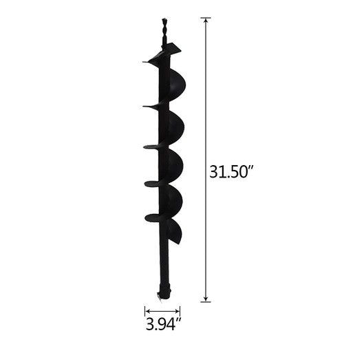 DURAFORCE 4" Earth Auger Drill Bits for Gas Powered Post Fence Hole Digger