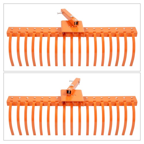 DURAFORCE For 2" Receiver for Lawn Tractors or ATV UTV 48" Pine Straw Rake Landscape Rake