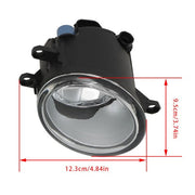 DURAFORCE Front Bumper Lamps+Wiring+Switch Fit for Toyota Highlander 17-18 Clear Fog Light