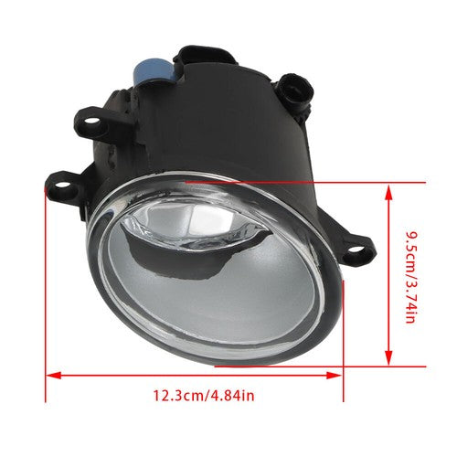 DURAFORCE Front Bumper Lamps+Wiring+Switch Fit for Toyota Highlander 17-18 Clear Fog Light