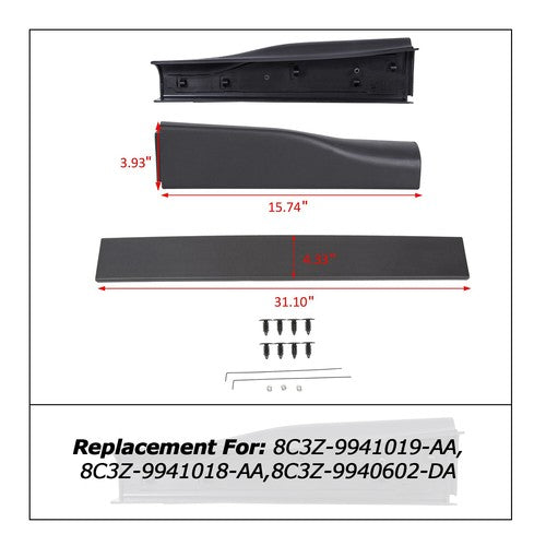 Flex Step Tailgate Trim Cap Molding For 08 16 Ford F250 F350 Super Duty