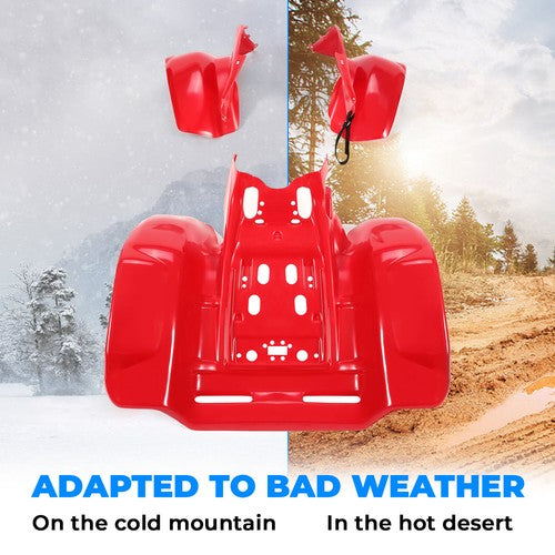 Red Front Rear Fender Set for Honda TRX 250R TRX250R 1986 1989 Plastics Kit