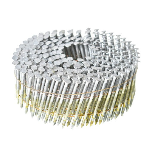 DURAFORCE 3600Pcs Siding Nails 1-1/2” x .092” 15 Degree Collated Wire Coil Full Round Head
