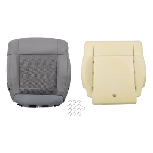 DURAFORCE Suit For Jeep Wrangler 2007-2012 Passenger Bottom Seat Cover&Foam Cushion Gray