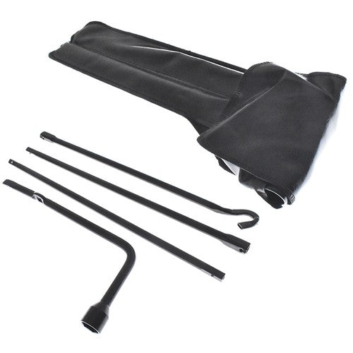 DURAFORCE Black Steel Spare Lug Wrench Tire Tool Kit W/Bag Fit For Toyota Tacoma 2005-2013