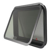 DURAFORCE 30"×20" Emergency Exit Push-Out Glass Window for RV Camper Window w/ Trim&Screen