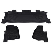 DURAFORCE Floor Mats for Ford F-250/F-350/F-450 2012-2016 SuperCrew Cab All Weather Liners
