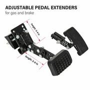DURAFORCE Universal Gas and Brake Pedal Extenders for Cars,Go Kart,Ride on Toys Adjustable