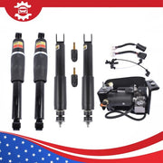 DURAFORCE 5Pcs Air Suspension Set Shocks & Compressor For Escalade Chevy Tahoe GMC Yukon