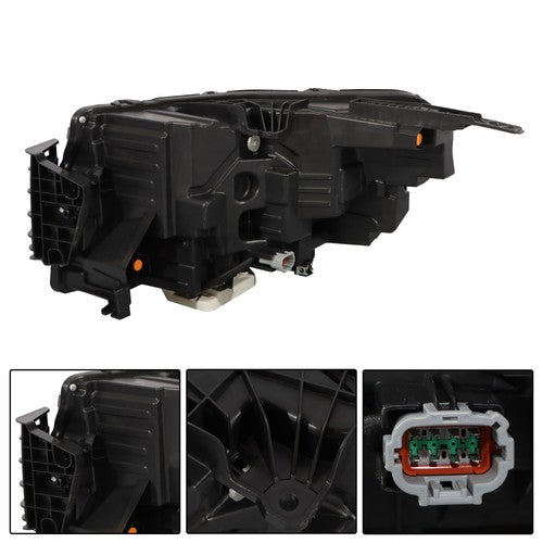 DURAFORCE Headlamp Clear Full LED Passenger Black For Nissan Frontier 2022-2024 Headlight