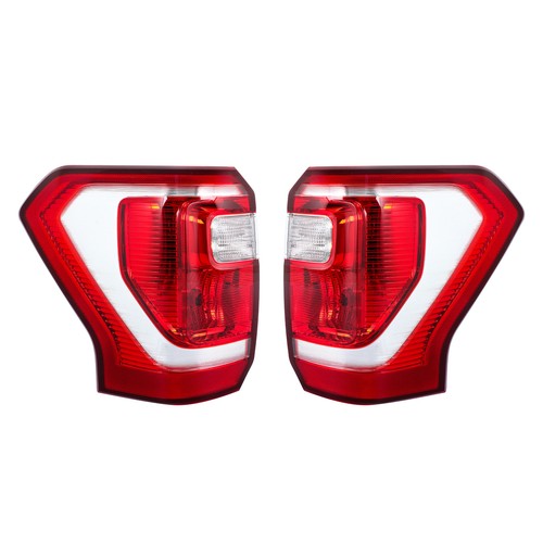 DURAFORCE For Ford Expedition 2018-2021 Right+Left Side Halogen Type Clear&Red Tail Lights