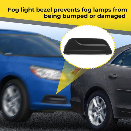 Fog Light Cover Bezel Left Right Side Black for Chevrolet Malibu 2013 2016