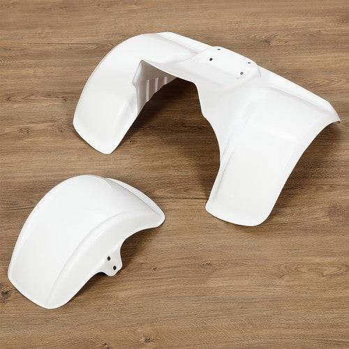 ABS Painted White Front Rear Fender Set for Honda ATC70 1978-1985
