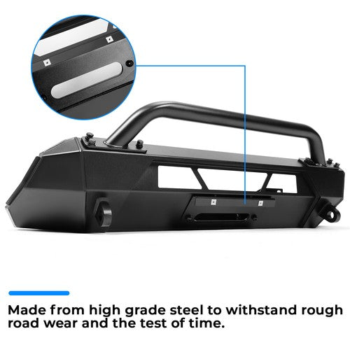 Steel Front Stubby Bumper Guard Bull Bar for Toyota Tacoma 2016-2023