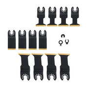 DURAFORCE For Metal Wood Plastic Cuts 12 Pcs Titanium Oscillating Saw Blades